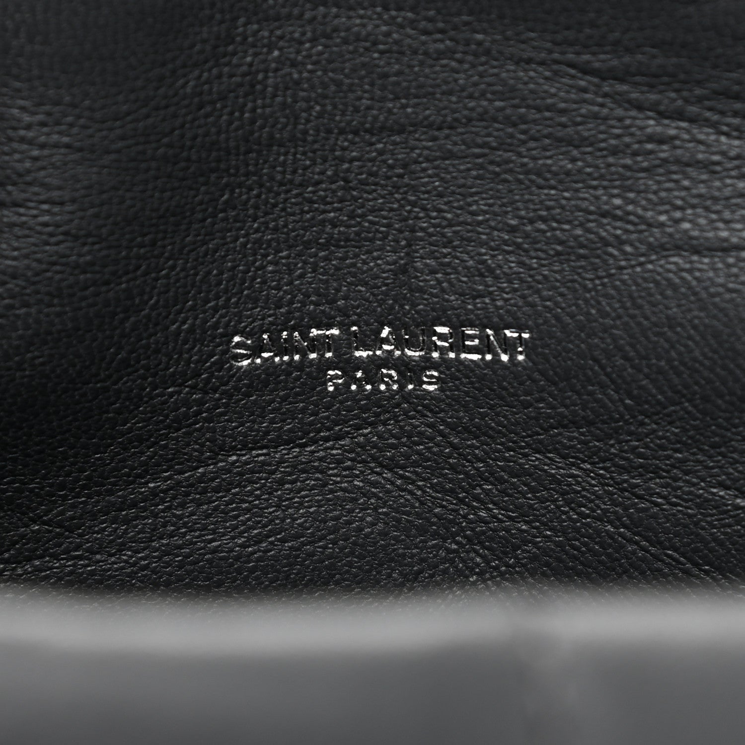 Saint Laurent Lambskin Quilted Toy Loulou Puffer Monogram Chain Satchel Storm 8 of 11