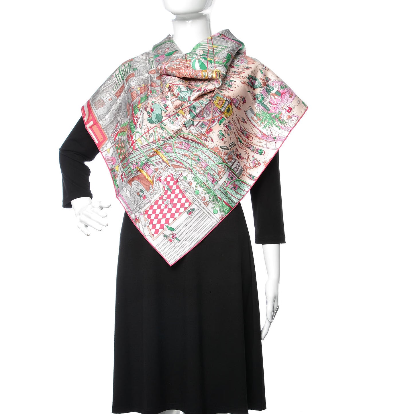 Silk Le Grand Prix Au Faubourg Scarf 90