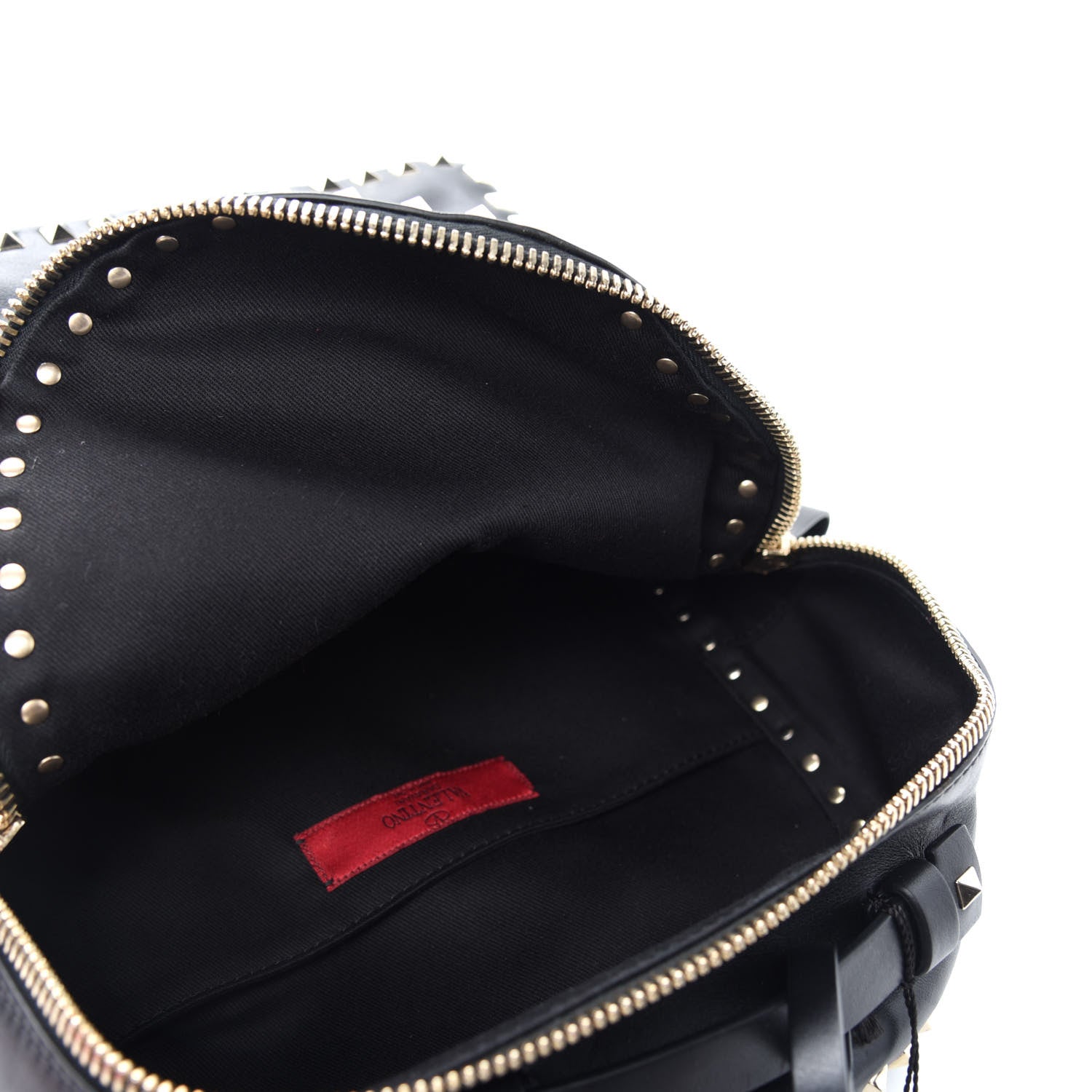 Valentino Garavani Vitello Medium Rockstud Backpack Black 5 of 10