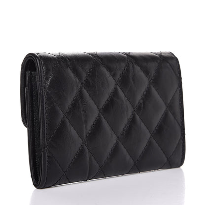 Chanel Aged Calfskin Quilted Reissue Flap Card Holder So Black 3 of 9