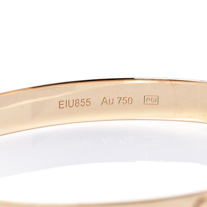 Cartier 18K Yellow Gold LOVE Bracelet 18 4 of 5