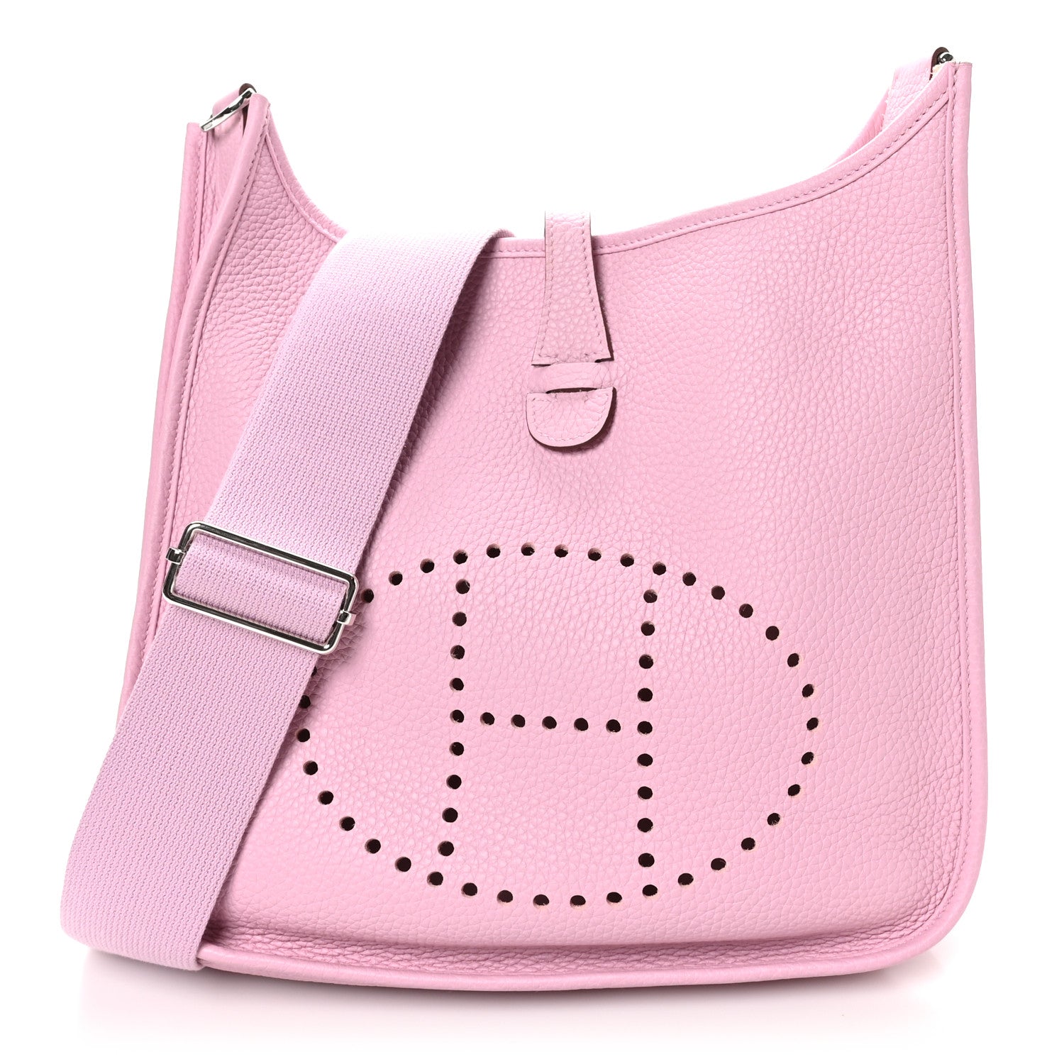 Hermes Taurillon Clemence EVELYNE III PM Mauve Sylvestre 1 of 10