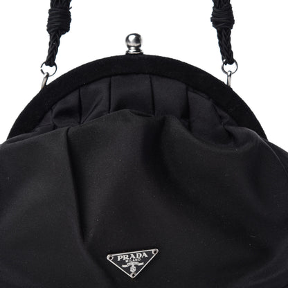 Prada Satin Evening Bag Black 10 of 10