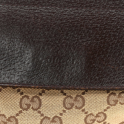 Gucci GG Monogram Double Pocket Belt Bag Dark Brown 8 of 10