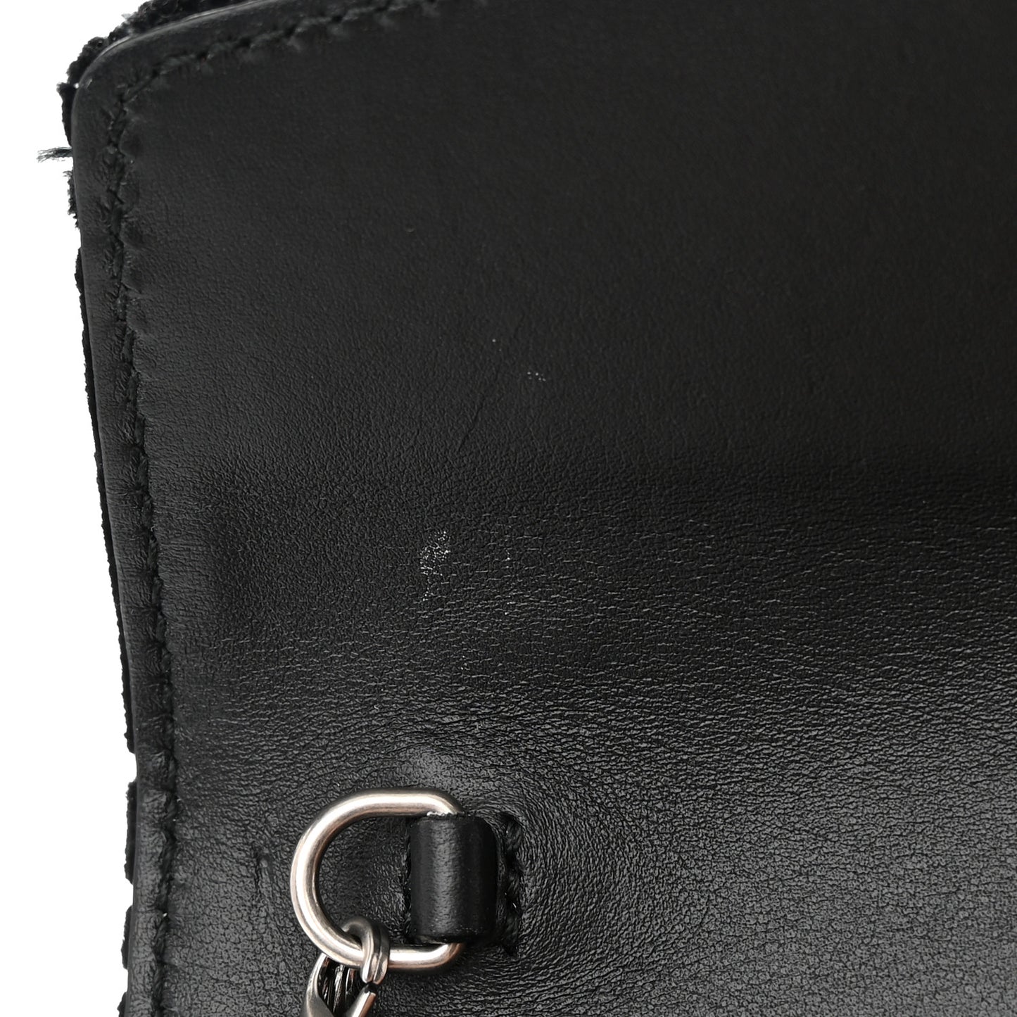 Velvet GG Monogram Mini Dionysus Chain Wallet Black