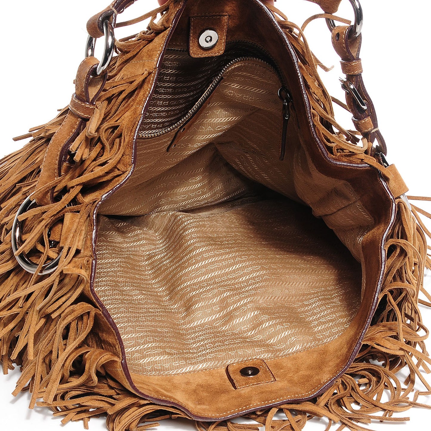 Suede Fringe Hobo