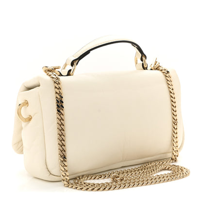 Gucci Lambskin Mini GG Milano Top Handle Shoulder Bag White 3 of 11