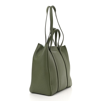 Marc Jacobs Grained Calfskin The Tag Tote Green 3 of 11