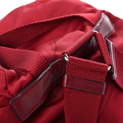 Prada Nylon Vela Small Backpack Rosso 5 of 5
