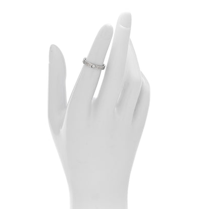 Tiffany Platinum Diamond Logo Band Ring 46 3.75 2 of 4