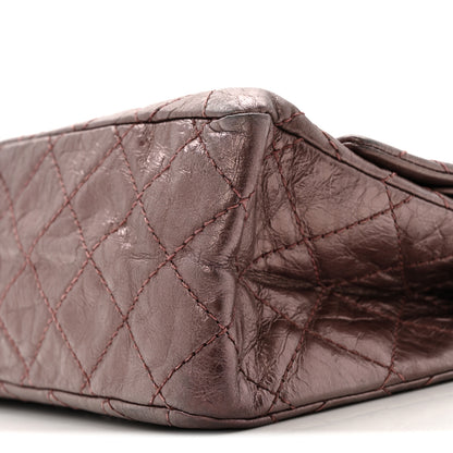 Chanel Metallic Aged Calfskin Quilted 2.55 Reissue 226 Flap Rose Fonce 10 of 16