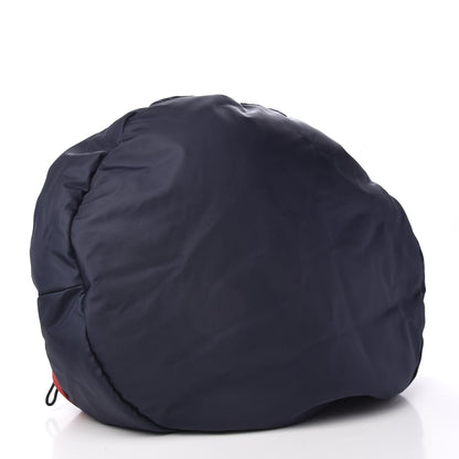 Balenciaga Textured Sport Nylon Logo Embroidered M Wheel Gym Bag Bleu Navy Rouge 4 of 9