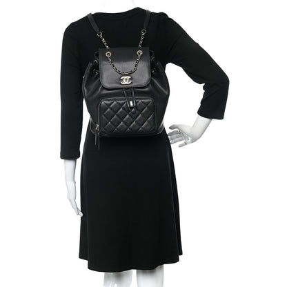 Chanel Caviar Quilted Business Affinity Backpack Black 2 of 11