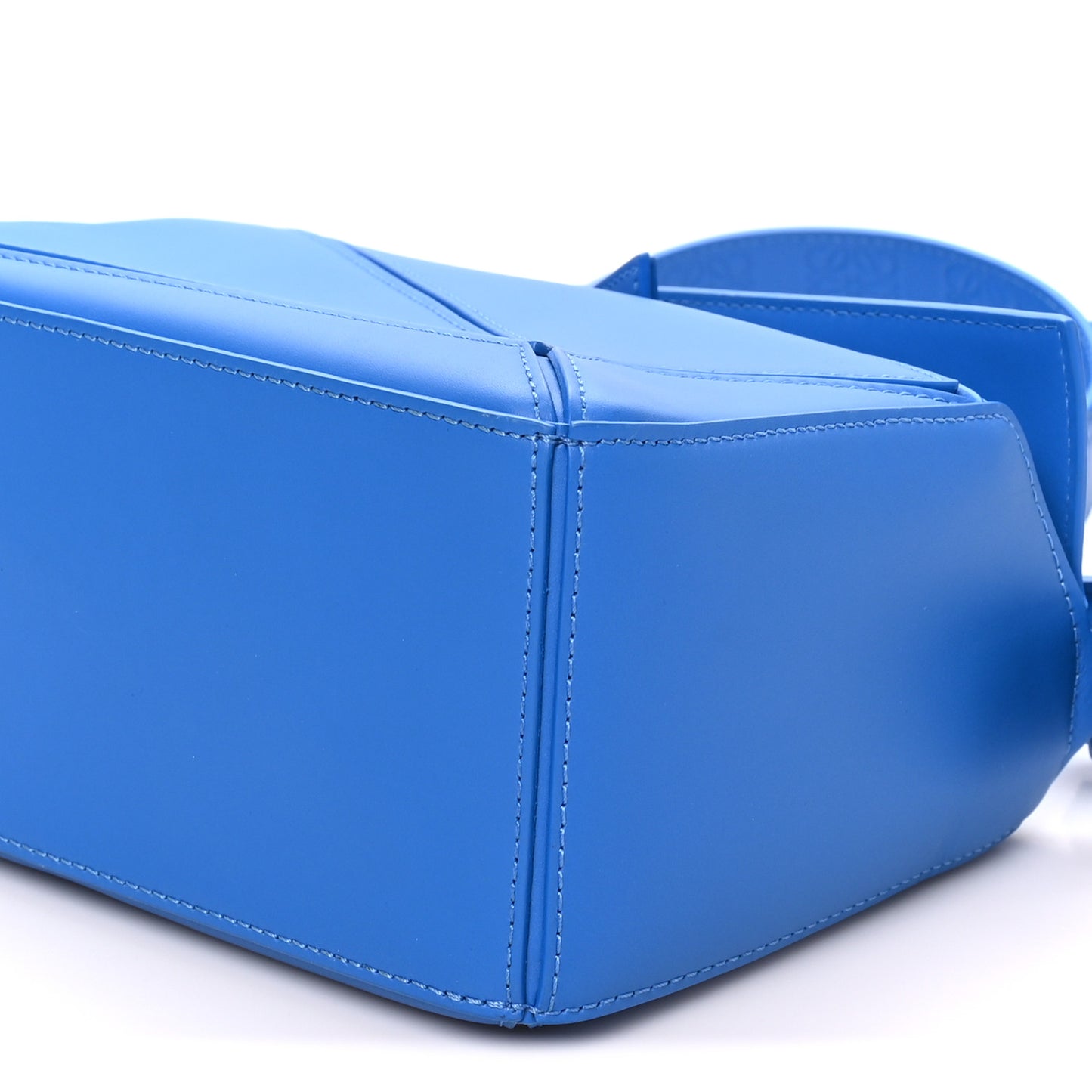 Satin Calfskin Small Puzzle Bag Scuba Blue