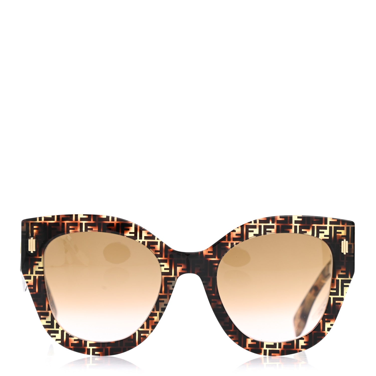 Fendi Acetate Fendi Roma Cat Eye Sunglasses FF 0435/S Havana 2 of 9