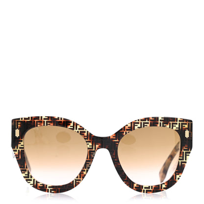 Fendi Acetate Fendi Roma Cat Eye Sunglasses FF 0435/S Havana 2 of 9