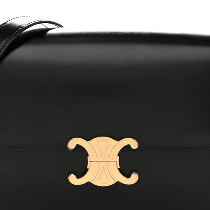 Celine Shiny Calfskin Medium Triomphe Black 9 of 11
