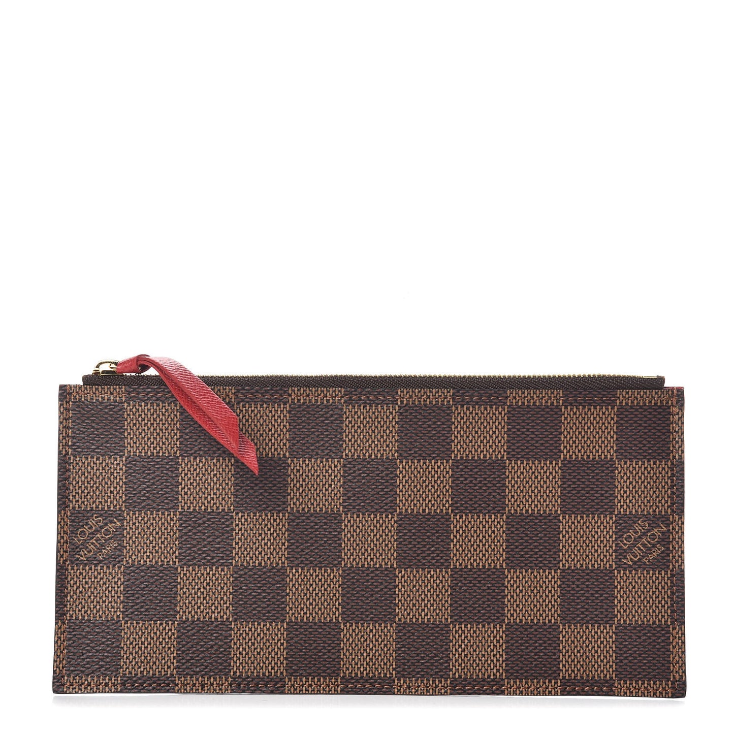 Damier Ebene Felicie Chain Wallet Zippered Insert