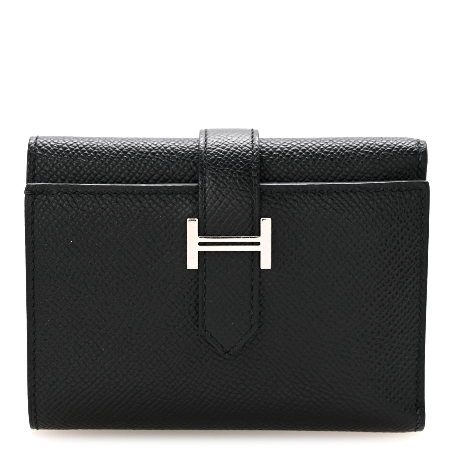 Hermes Epsom Tri-Fold Compact Bearn Wallet Black 1 of 10