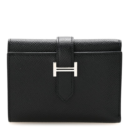 Hermes Epsom Tri-Fold Compact Bearn Wallet Black 1 of 10