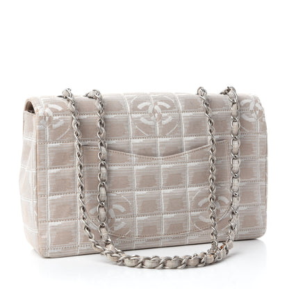 Chanel Nylon Medium Travel Flap Light Beige 3 of 13