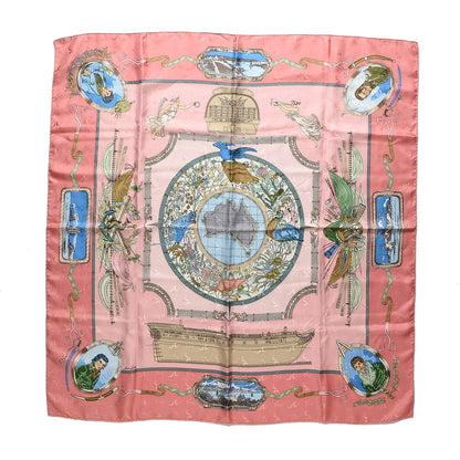 Hermes Jacquard Silk Le Geographe Scarf 90 1 of 6
