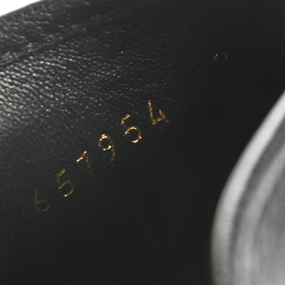 Gucci Goatskin Mens Horsebit Lug Sole Slippers 8 Black 10 of 10