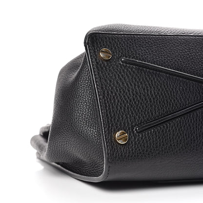 Valentino Garavani Pebbled Calfskin Large JoyLock Satchel Black 12 of 14