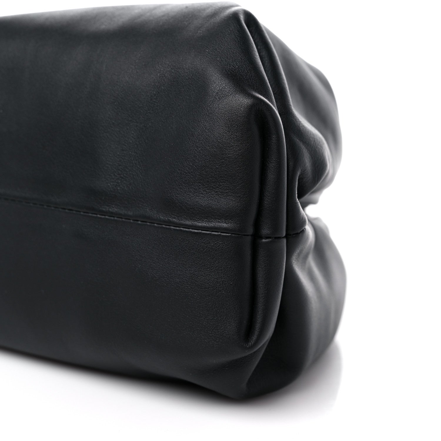 Bottega Veneta Smooth Butter Calf The Pouch Oversized Clutch Black 8 of 8