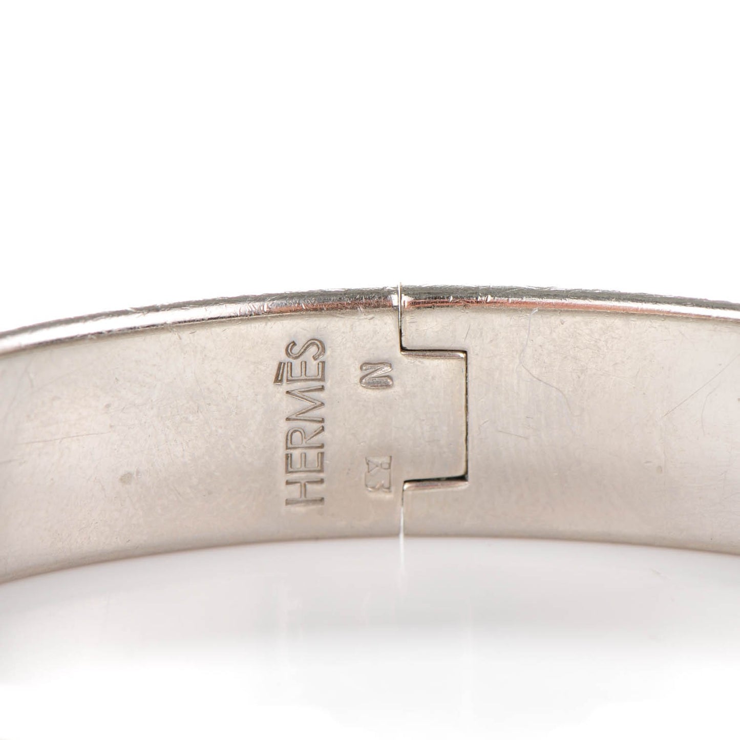 Enamel Narrow Clic Clac H Bracelet PM Chocolate