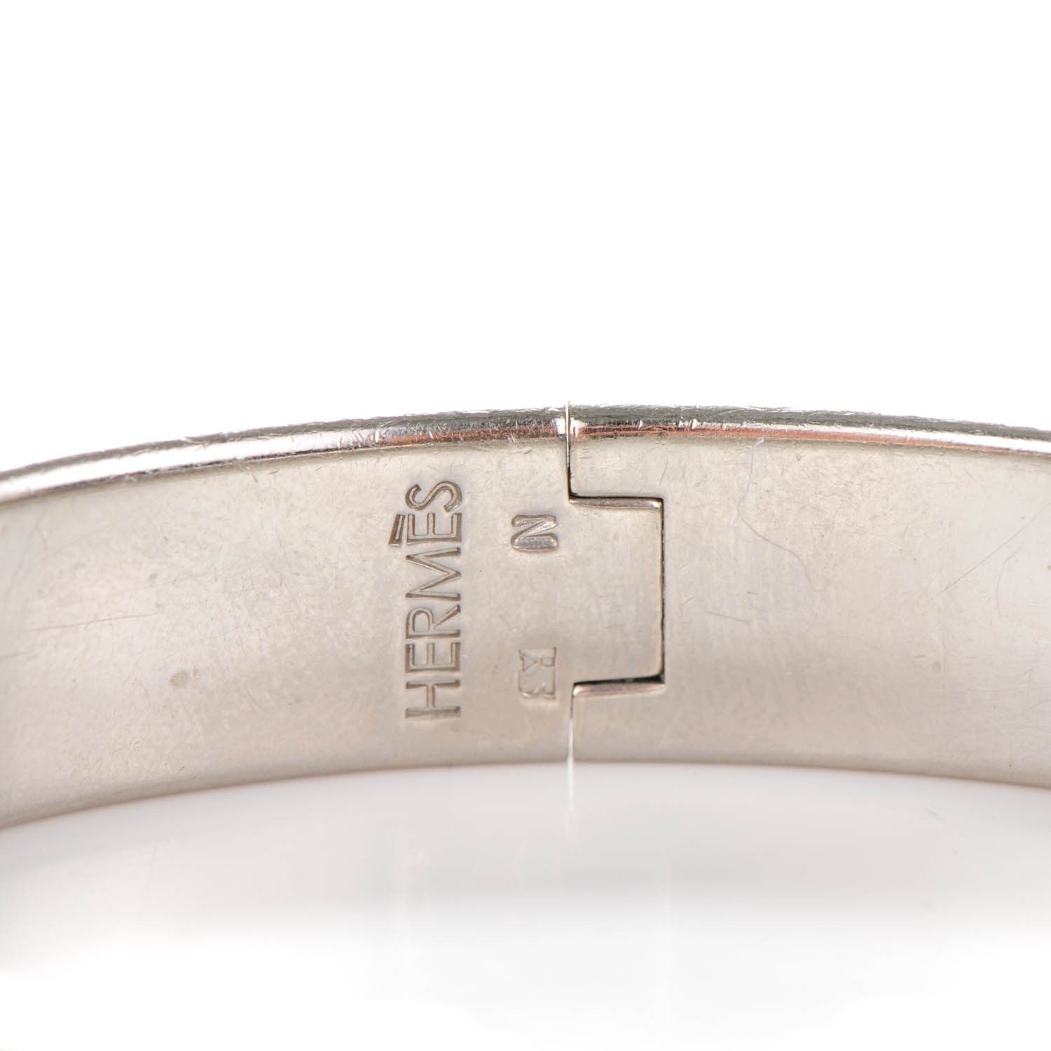 Hermes Enamel Narrow Clic Clac H Bracelet PM Chocolate 4 of 5