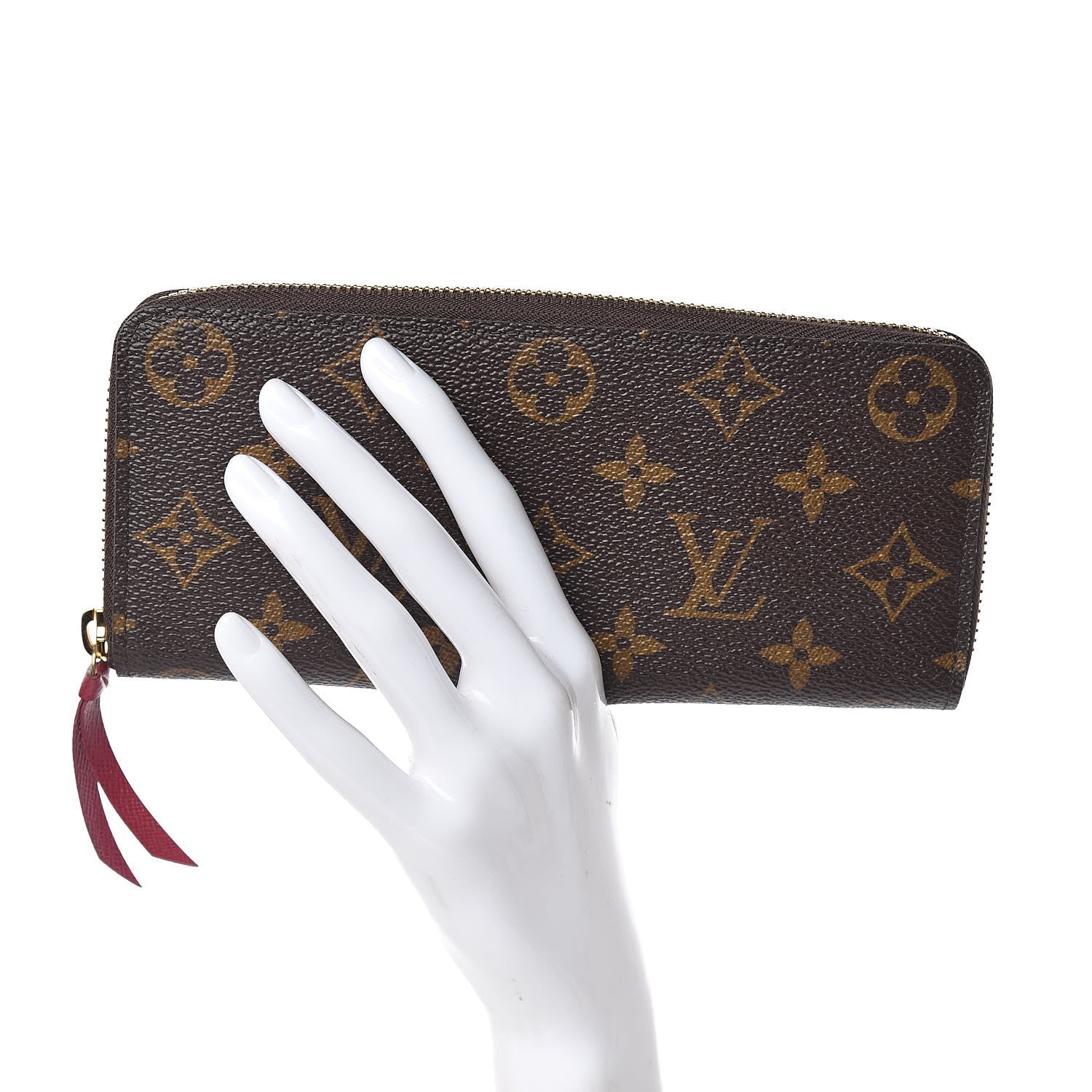 Louis Vuitton Monogram Clemence Wallet Fuchsia 2 of 7