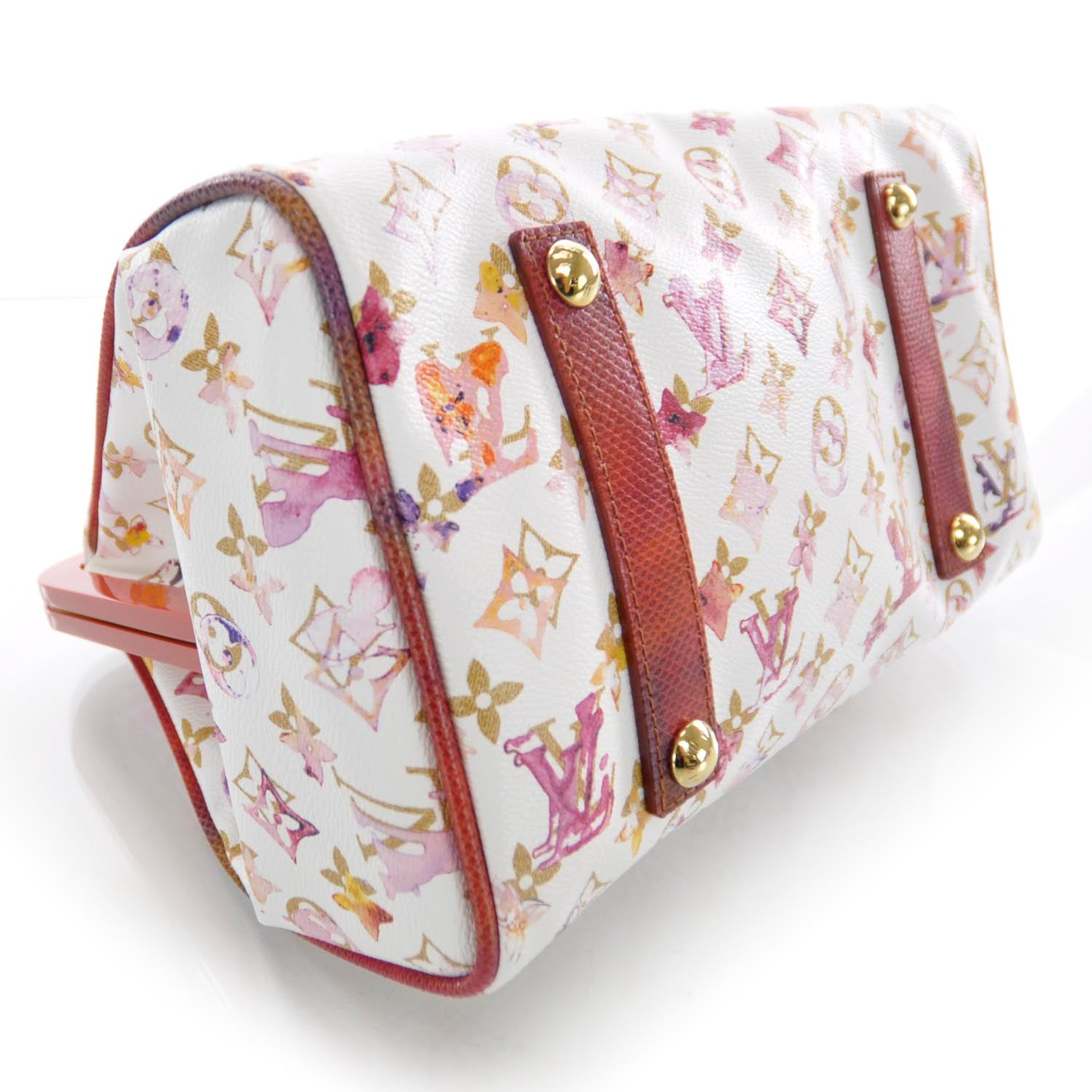 Louis Vuitton Watercolor Aquarelle Frame Speedy White 4 of 7