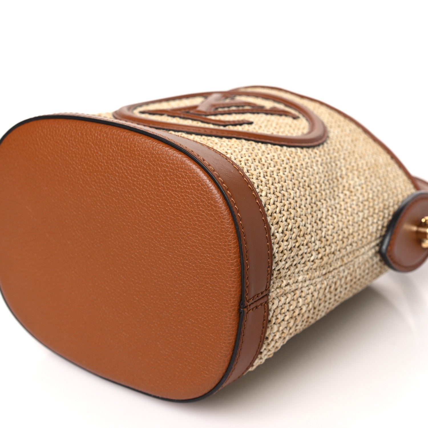 Louis Vuitton Kitted Raffia Petit Bucket Caramel 8 of 8