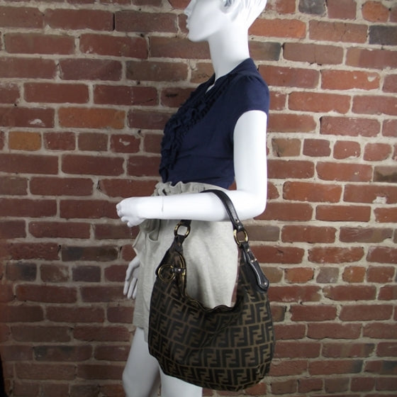Fendi Chef Zucca Large Hobo 2 of 8