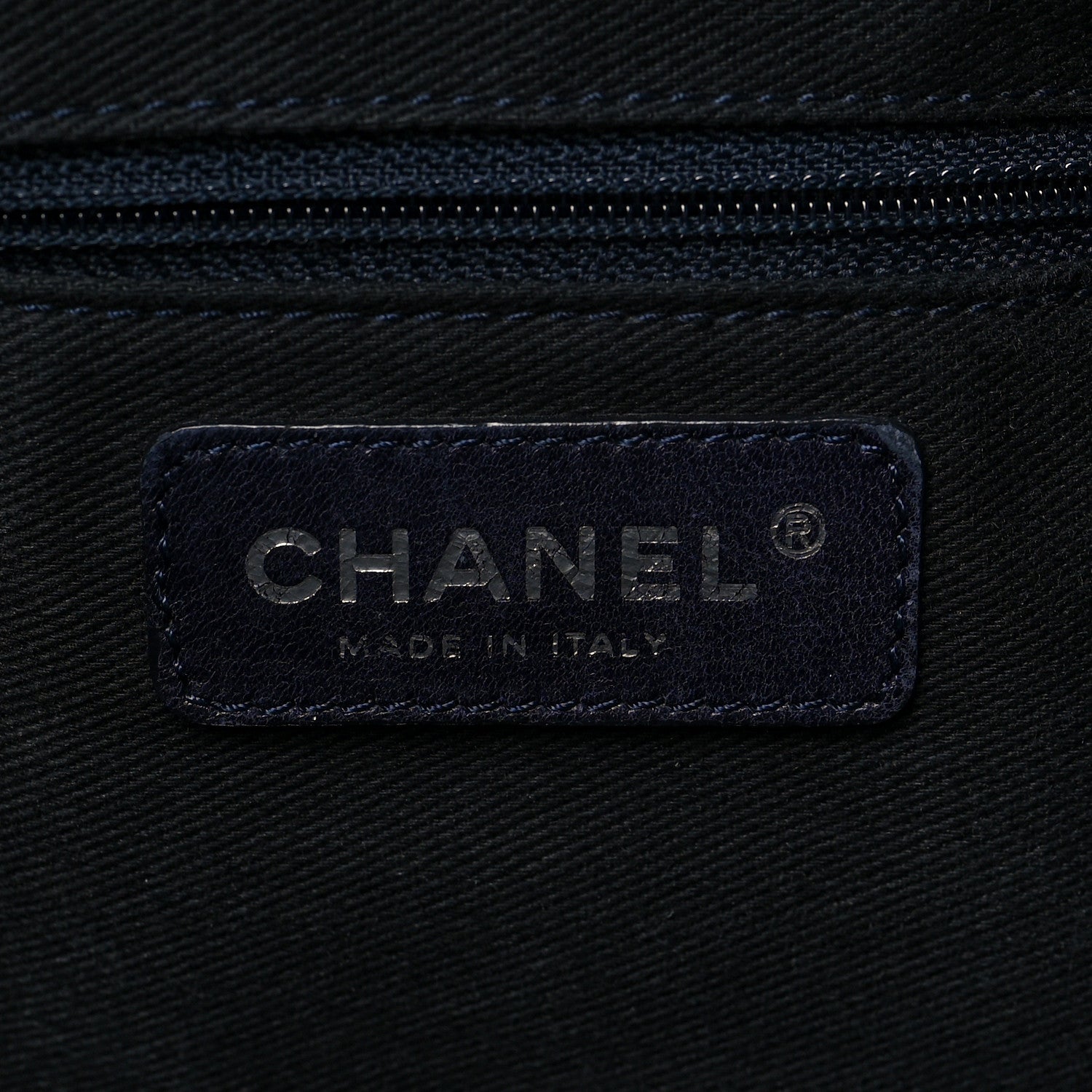 Chanel Caviar Executive Cerf Shopper Tote Navy 6 of 8