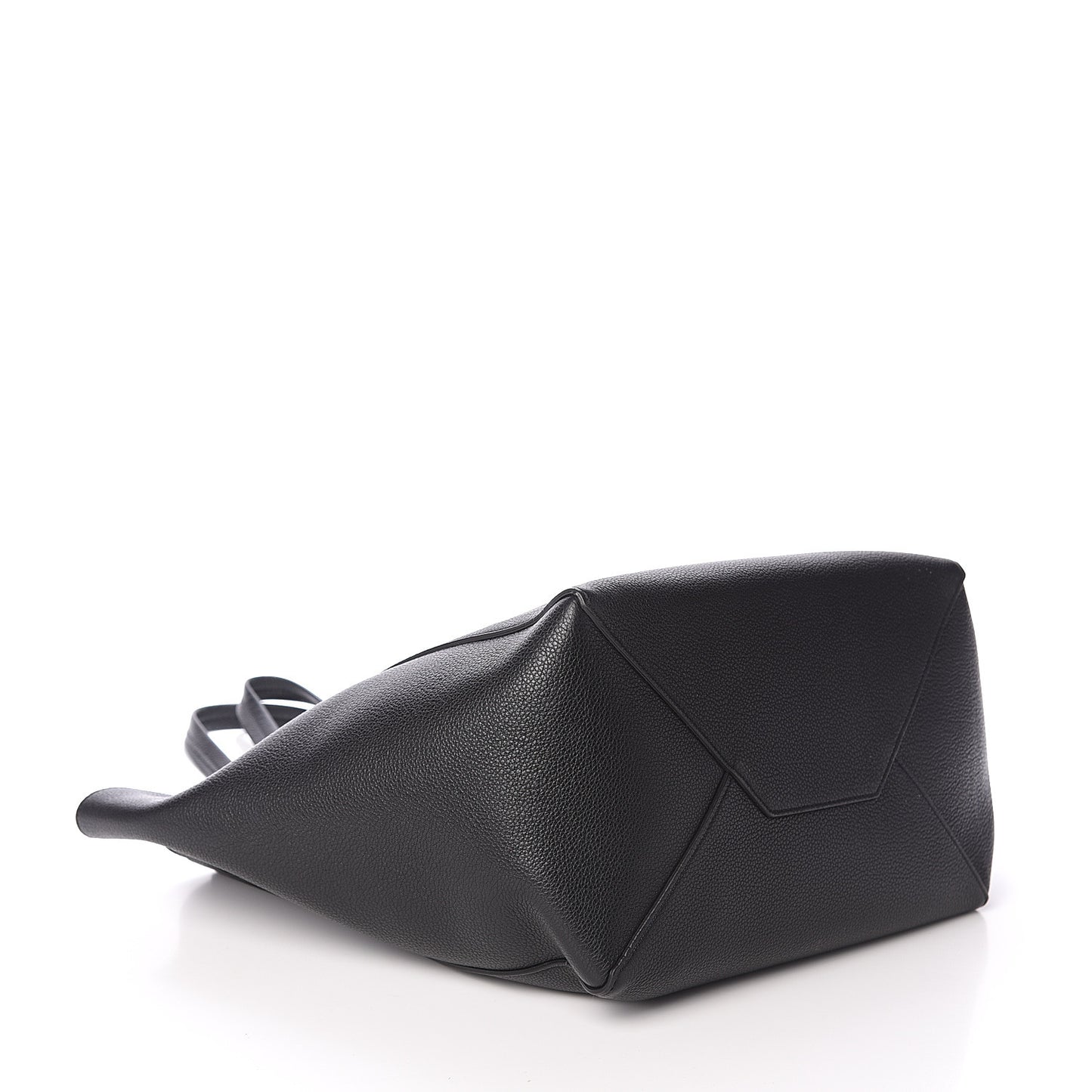 Soft Grained Calfskin Small Belt Cabas Phantom Black