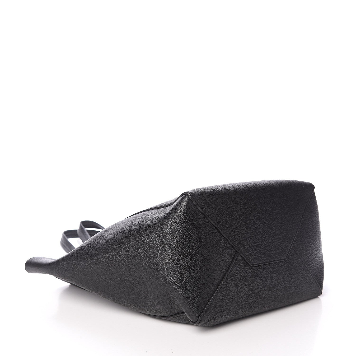Celine Soft Grained Calfskin Small Belt Cabas Phantom Black 3 of 8