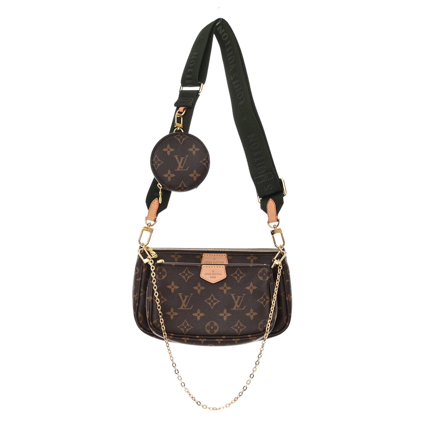 Louis Vuitton Monogram Multi Pochette Accessories Kaki 1 of 13