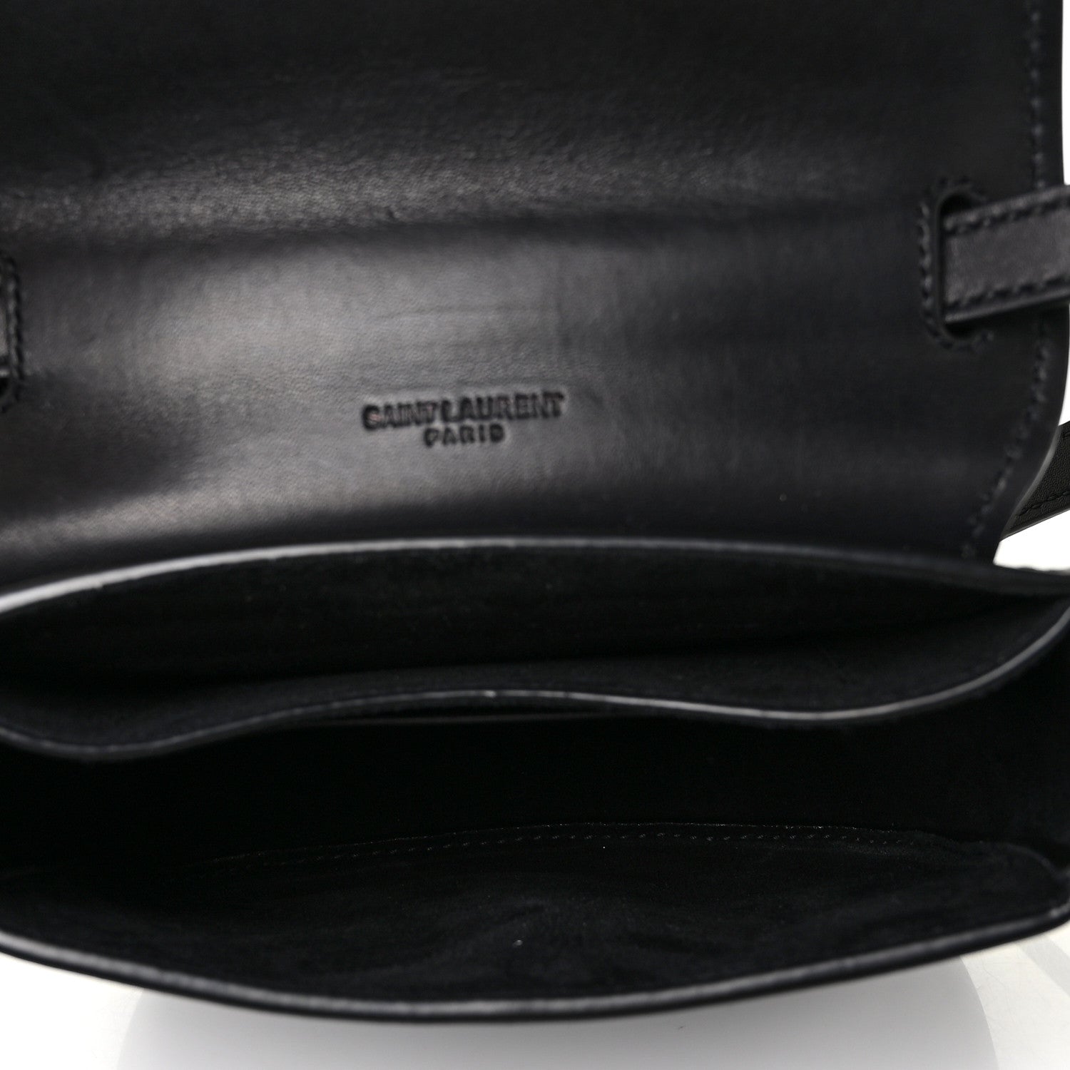 Saint Laurent Smooth Calfskin Mini Classic Monogram Kaia Satchel Black 5 of 9