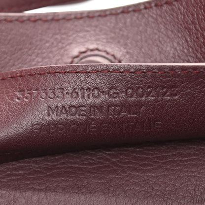 Balenciaga Calfskin Papier Mini A4 Zip Around Tote Rouge Aubergine 6 of 9