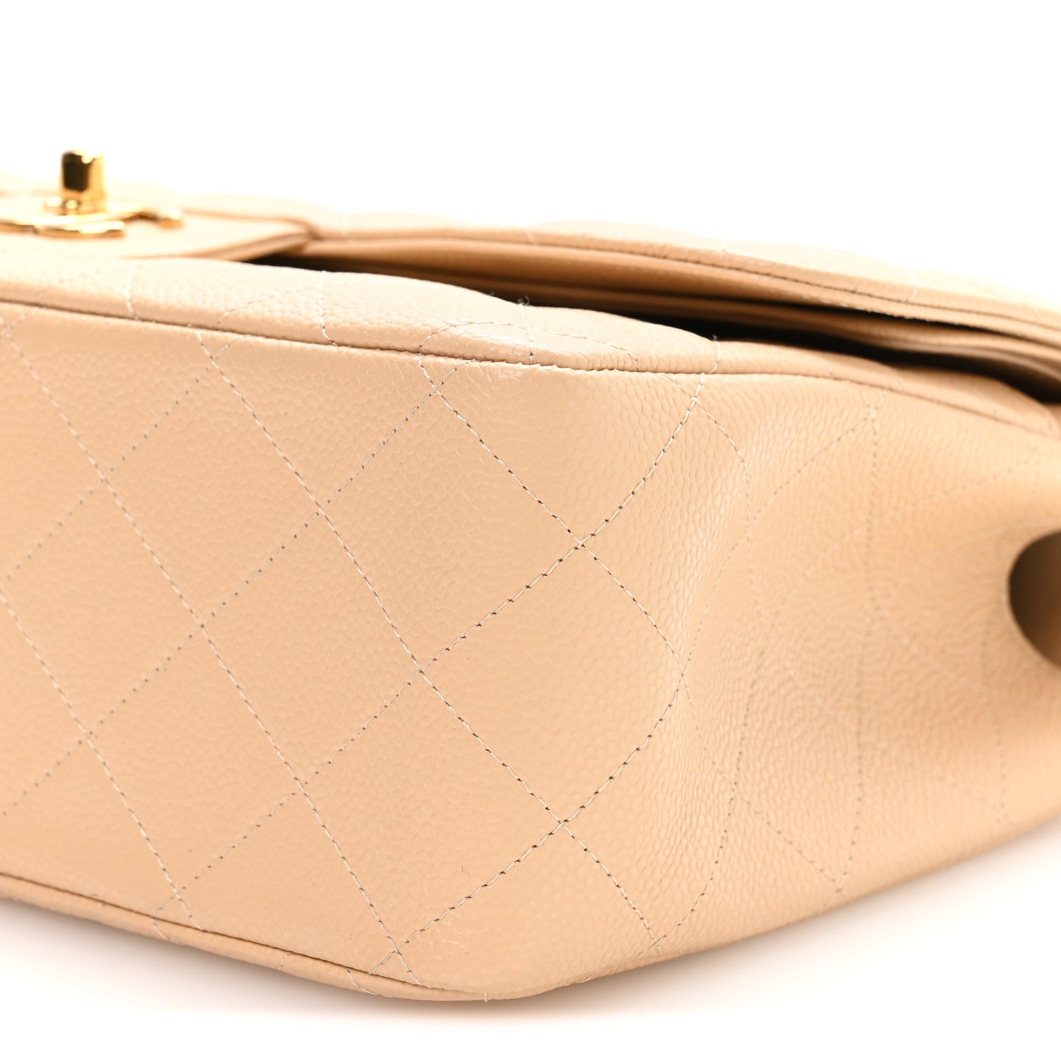 Chanel Caviar Quilted Jumbo Double Flap Beige Clair 10 of 10