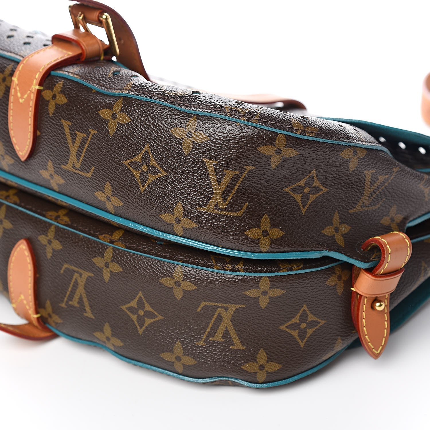 Louis Vuitton Monogram SC Flore Saumur Teal 10 of 10