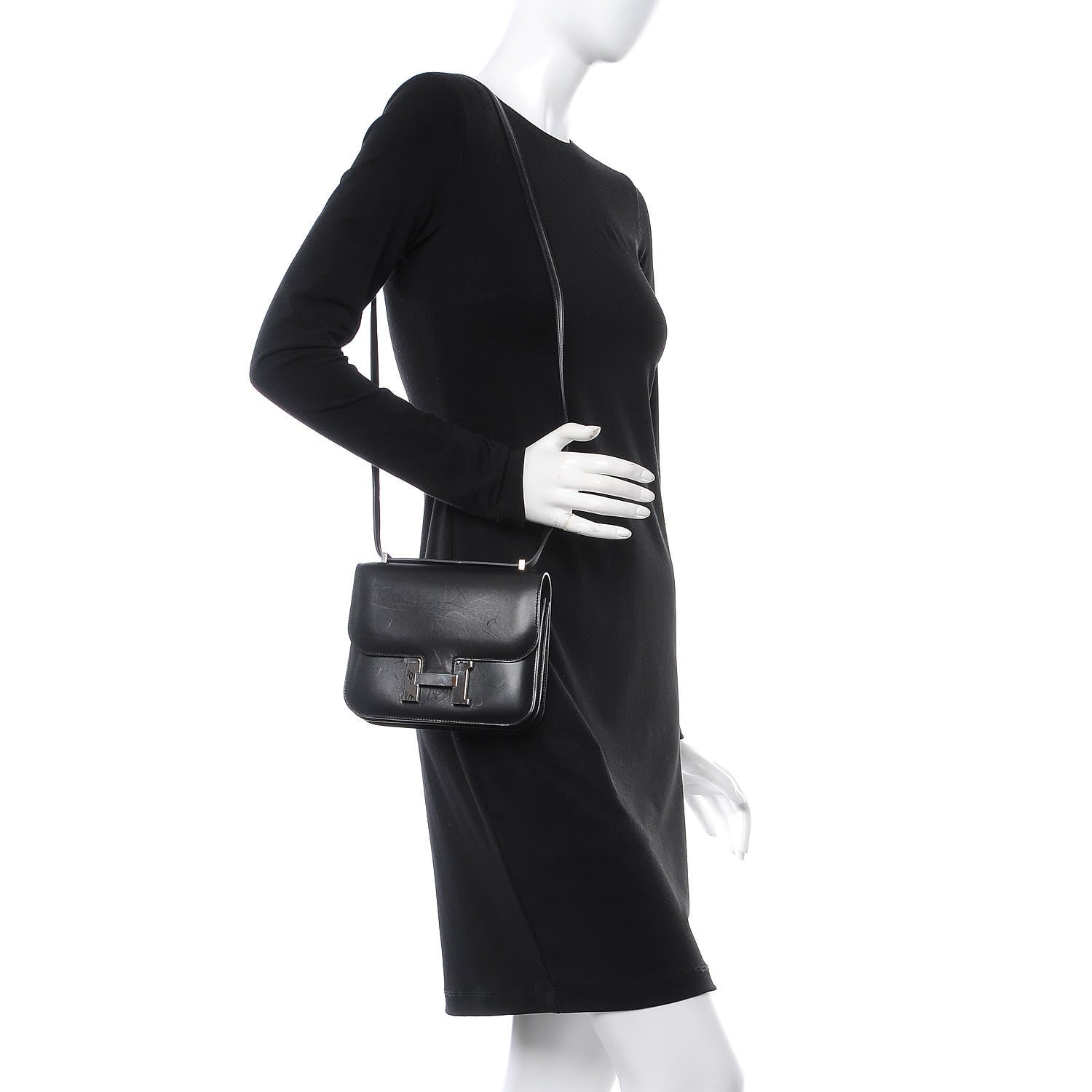 Hermes Tadelakt Constance 18 Black 2 of 10