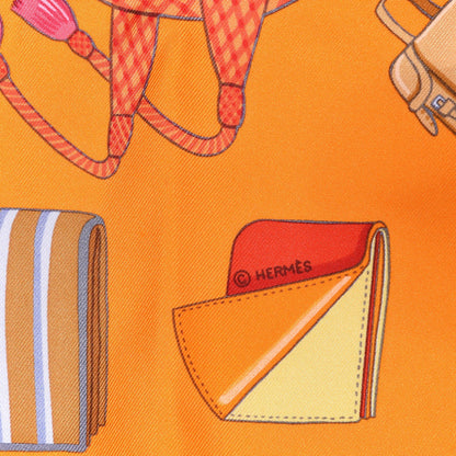 Hermes Silk Albums de Colportage Scarf 90 4 of 5