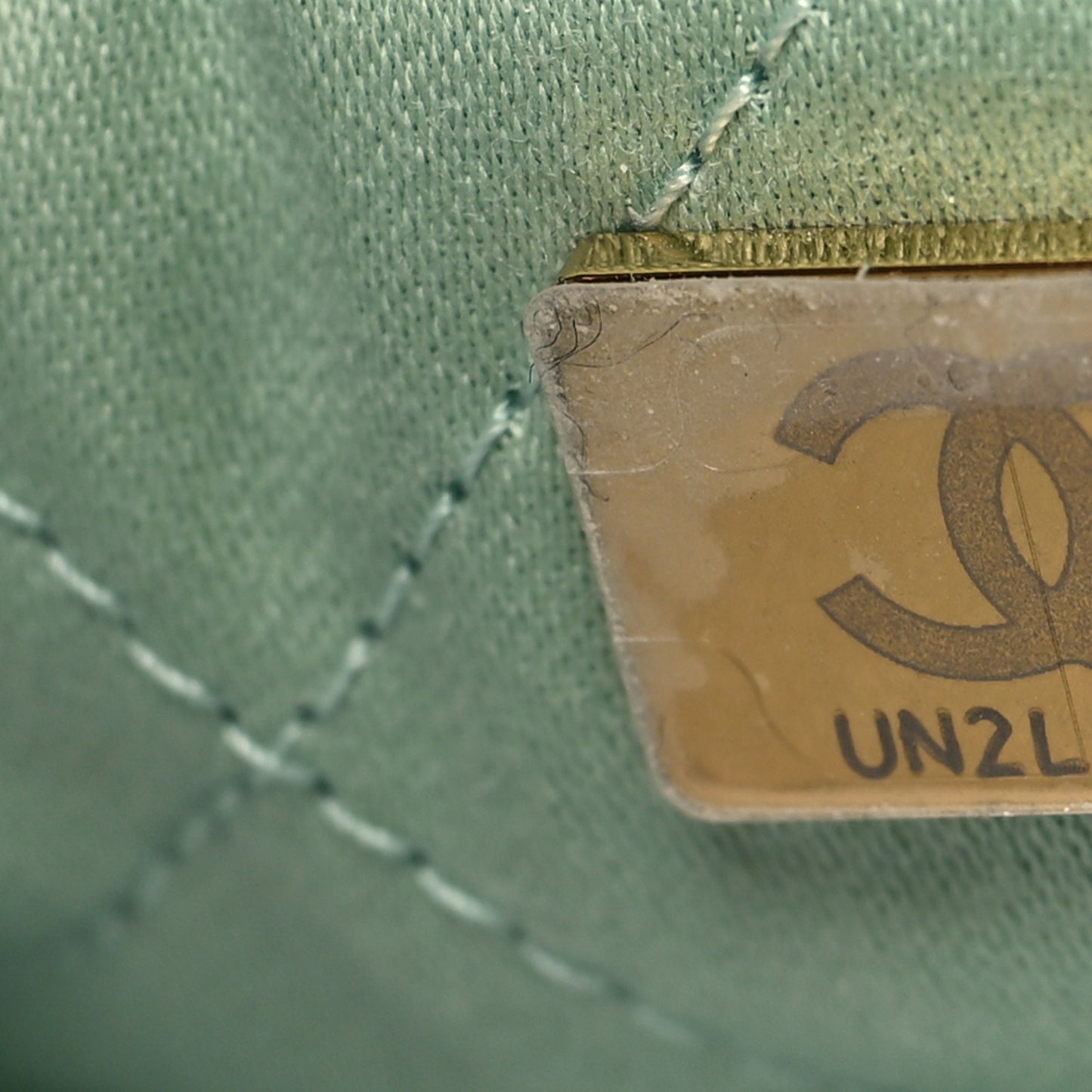 Shiny Calfskin Quilted Chanel 22 Light Green