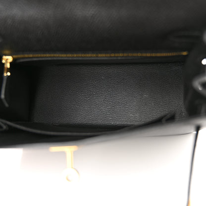 Hermes Epsom Kelly Sellier 25 Black 5 of 14