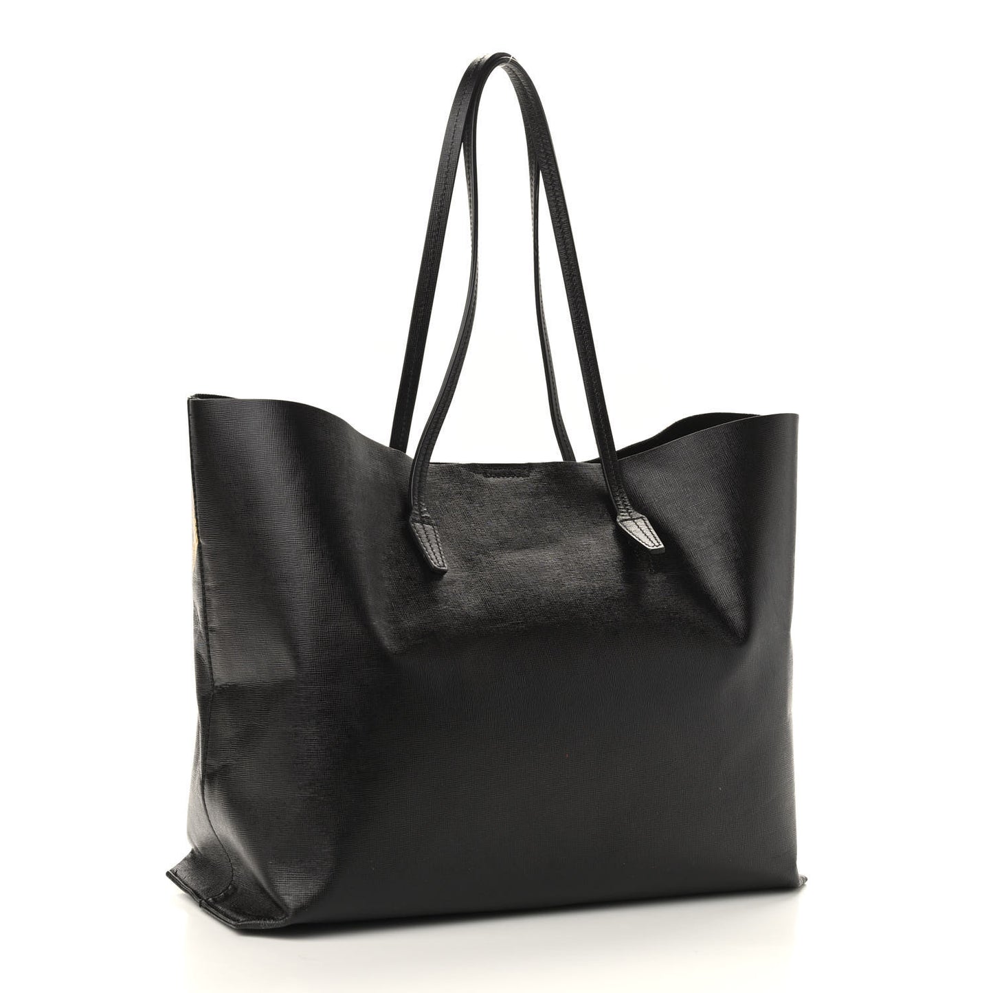 Barocco Printed Tote Black Gold
