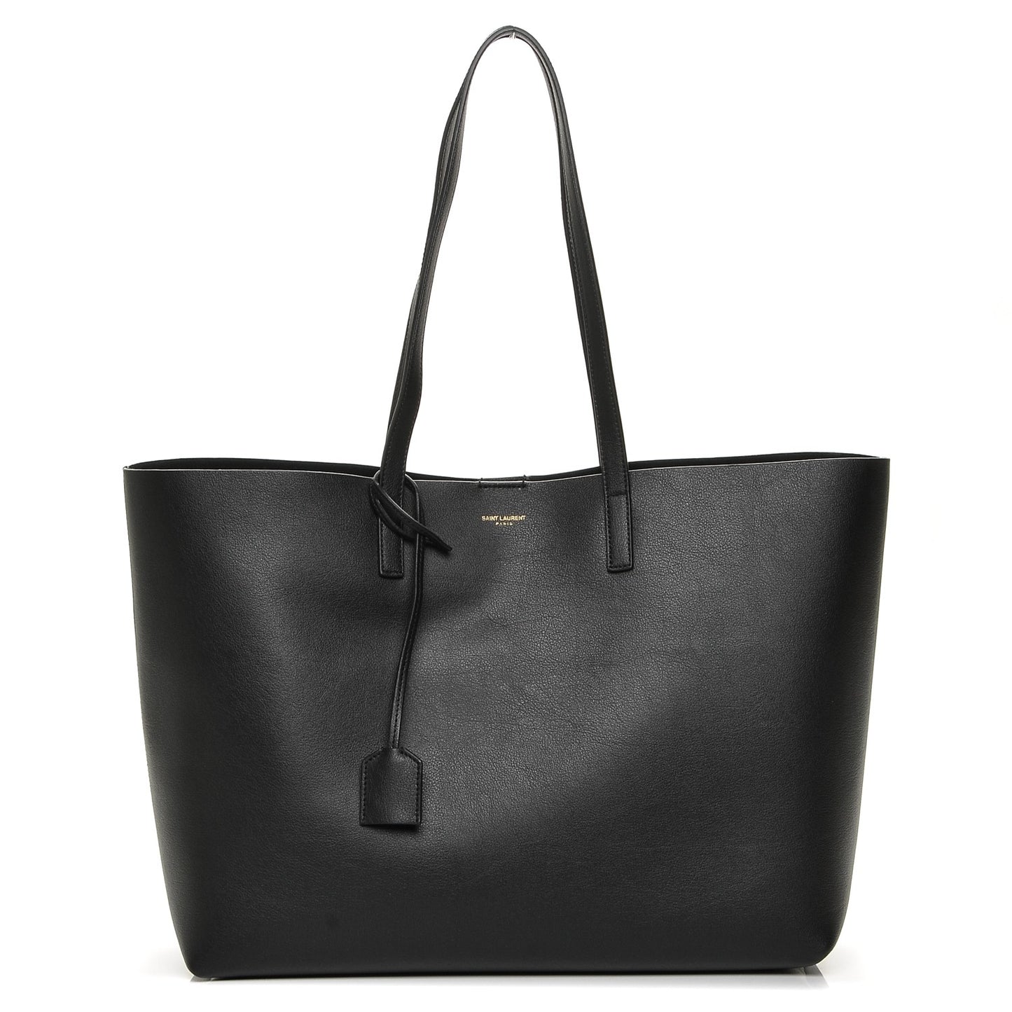 Calfskin Large Shopping Tote Black