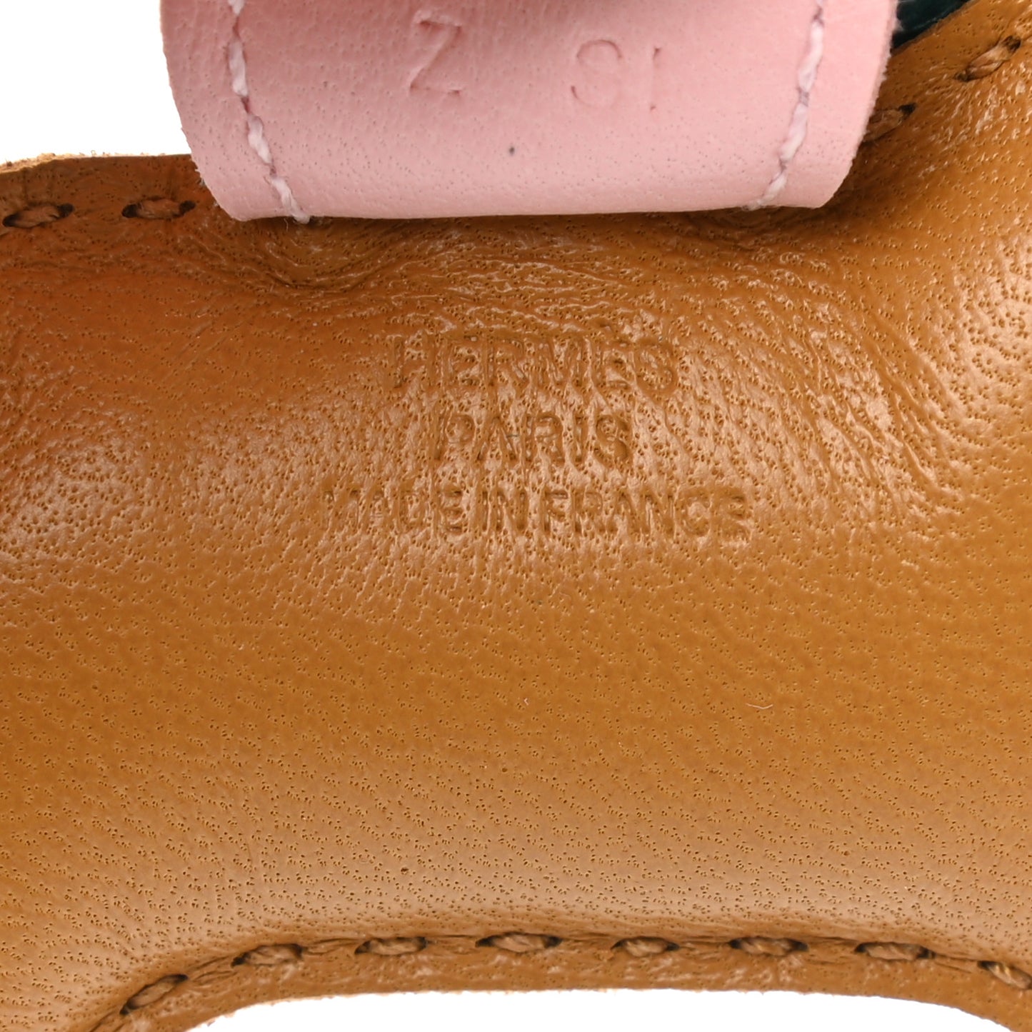 Milo Lambskin Grigri Rodeo Horse Bag Charm PM Sesame Malachite Rose Sakura